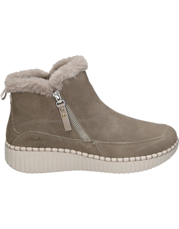Botines SKECHERS Relaxed Fit: Wilshire Blvd Fresh Zip para Mujer en Taupe168108-tpe