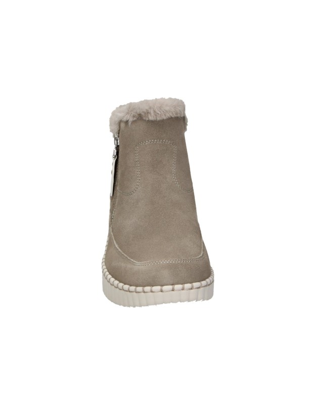 Botines SKECHERS Relaxed Fit: Wilshire Blvd Fresh Zip para Mujer en Taupe168108-tpe