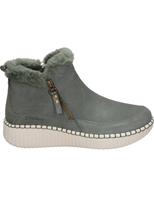 Botines SKECHERS Relaxed Fit: Wilshire Blvd Fresh Zip para Mujer en Verde 168108-olv verde
