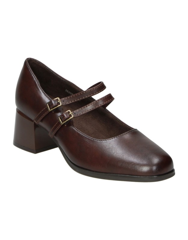 Zapatos Mary Jane HISPAFLEX para Mujer en Color Marrón  262072