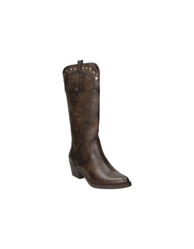 Botas Cowboy RERFRESH para Mujer en Marrón con Tachuelas 176149