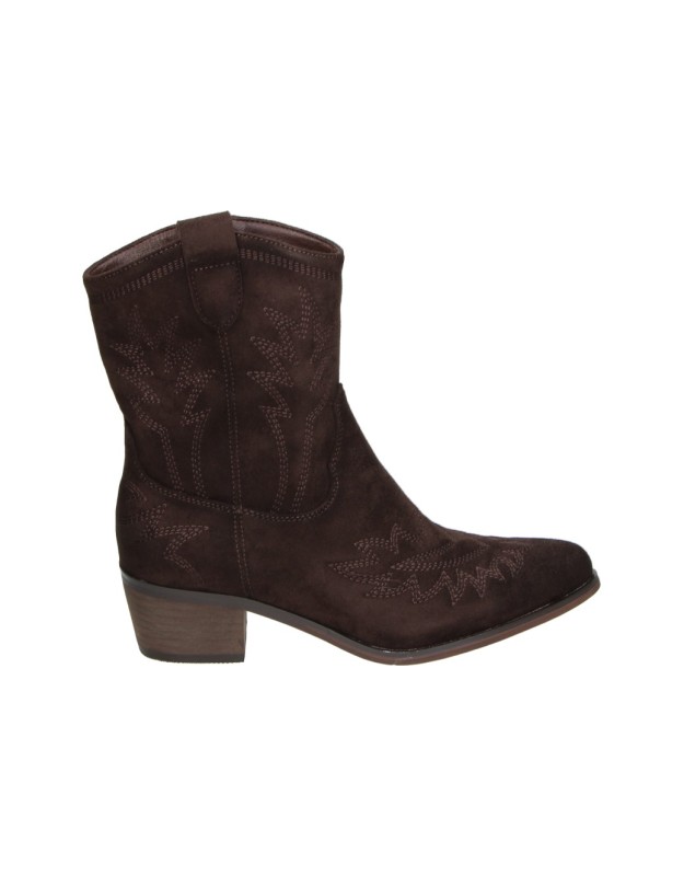 Botines Cowboy SKASUAL para Mujer en Color Marrón Chocolate 1423009