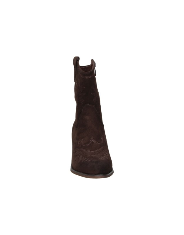 Botines Cowboy SKASUAL para Mujer en Color Marrón Chocolate 1423009