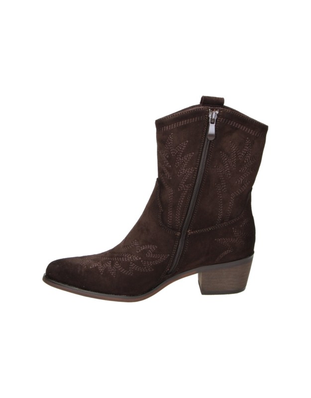 Botines Cowboy SKASUAL para Mujer en Color Marrón Chocolate 1423009