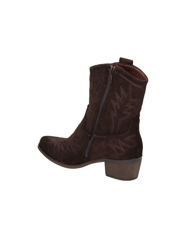 Botines Cowboy SKASUAL para Mujer en Color Marrón Chocolate 1423009