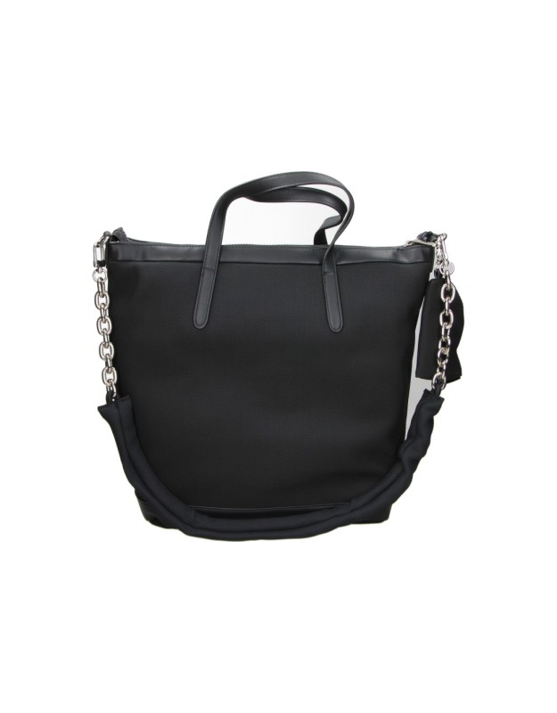 Bolso Shopper DEVOTA&LOMBA para Mujer color Negro con Asas y Bandolera de Cadena 160601
