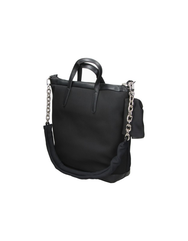 Bolso Shopper DEVOTA&LOMBA para Mujer color Negro con Asas y Bandolera de Cadena 160601