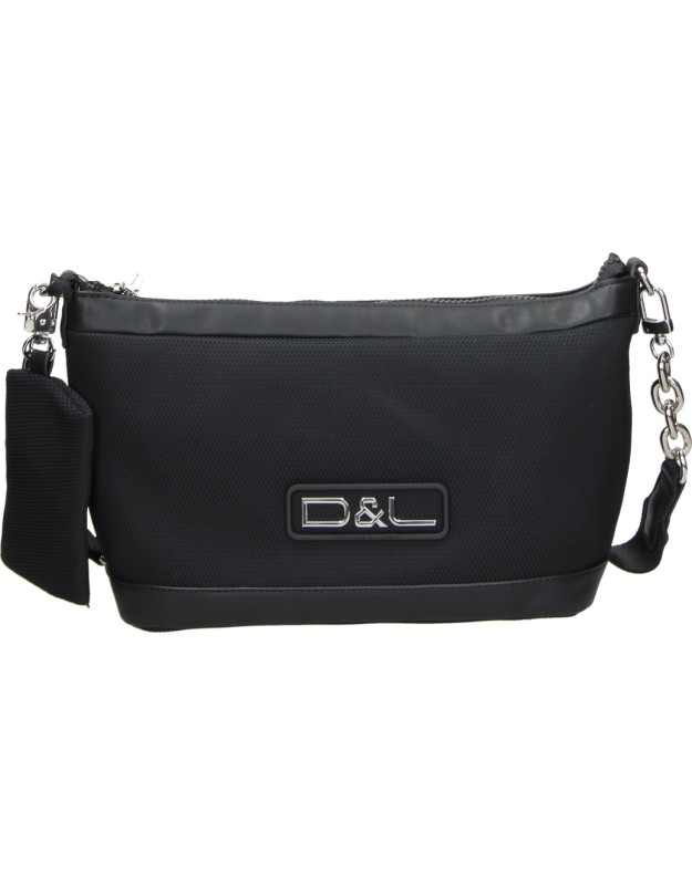 Bolso bandolera DEVOTA&LOMBA 160602 negro para mujer