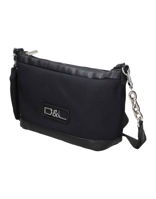 Bolso bandolera DEVOTA&LOMBA 160602 negro para mujer