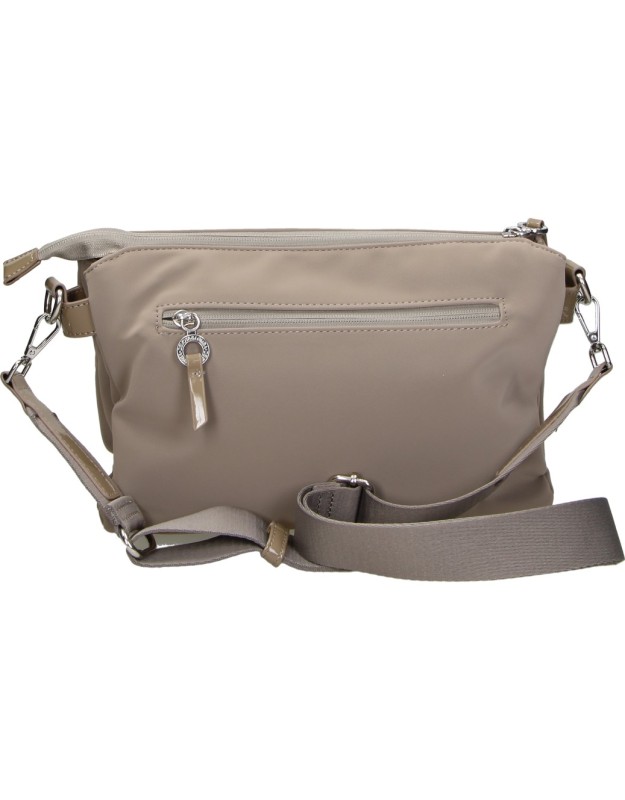 Bandolera DEVOTA&LOMBA para Mujer color Taupe con Bolsillo Frontal y Correa Ajustable 261508