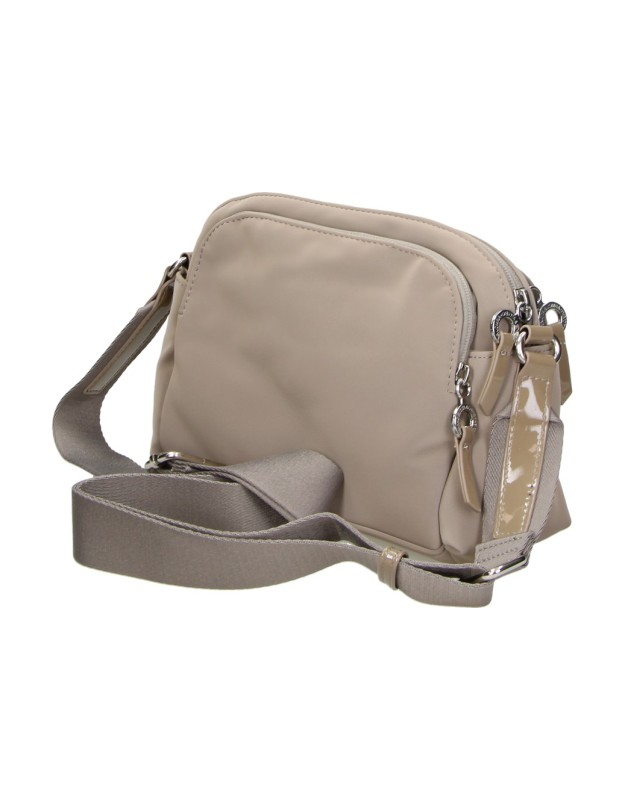 Bandolera DEVOTA&LOMBA para Mujer color Taupe con Doble Compartimento y Correa Ajustable 261591
