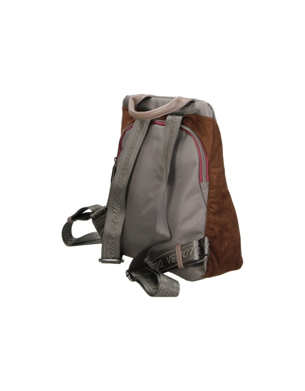 Mochila DEVOTA&LOMBA para Mujer color Taupe y Marrón con Bolsillo Frontal 261384