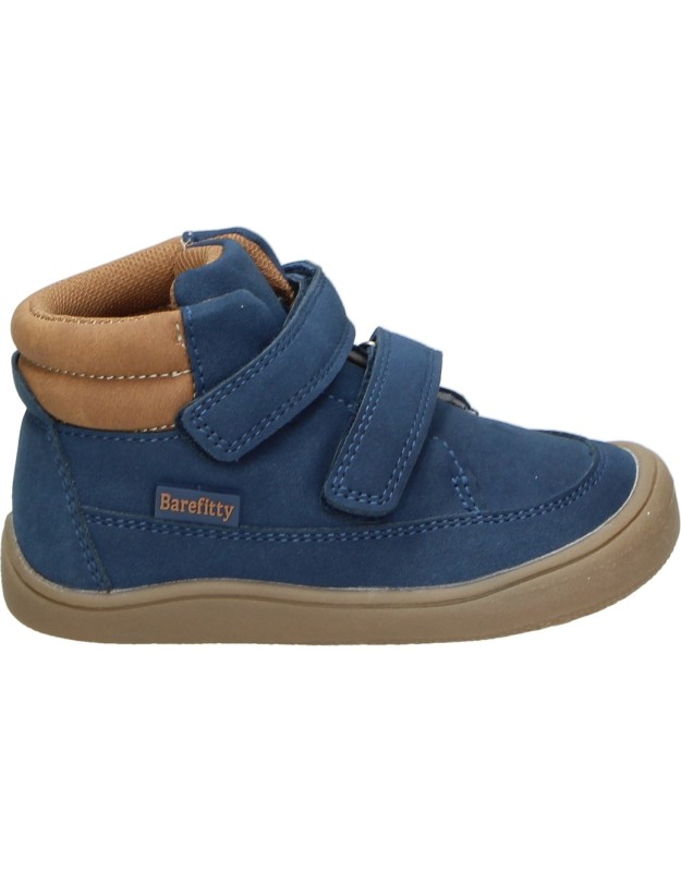 Botas barefoot PEKES para Niño en Color Azul Marino con Doble Cierre Adhesivo 1011