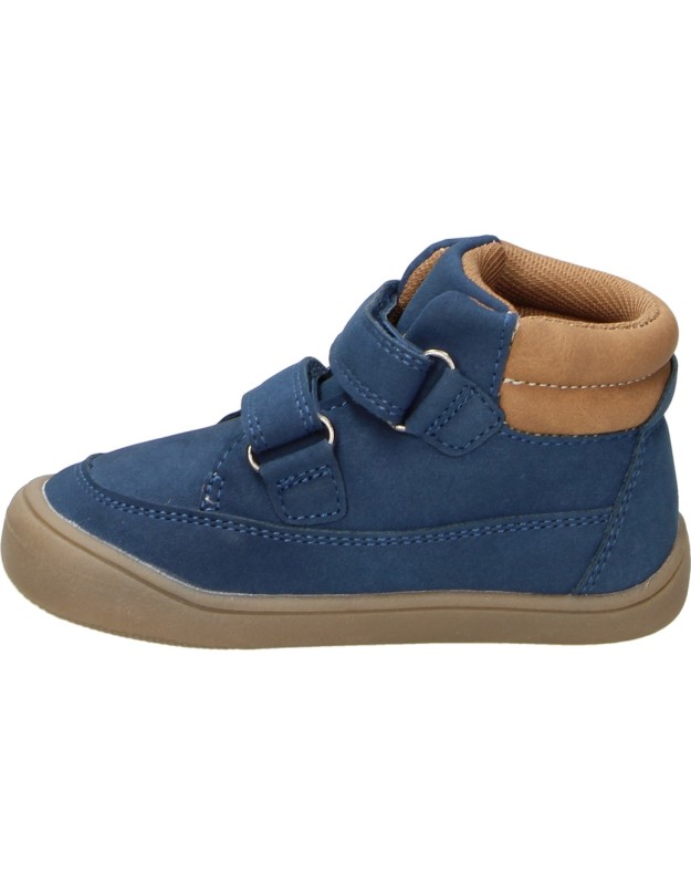 Botas barefoot PEKES para Niño en Color Azul Marino con Doble Cierre Adhesivo 1011