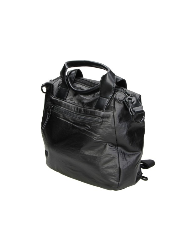 Bolso Shopper DEVOTA&LOMBA para Mujer color Negro con Asas y Correa Ajustable 261666