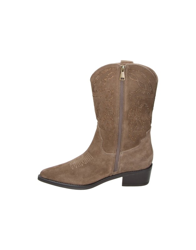 Botas Cowboy EVA PARIS para Mujer en Color Taupe 29761