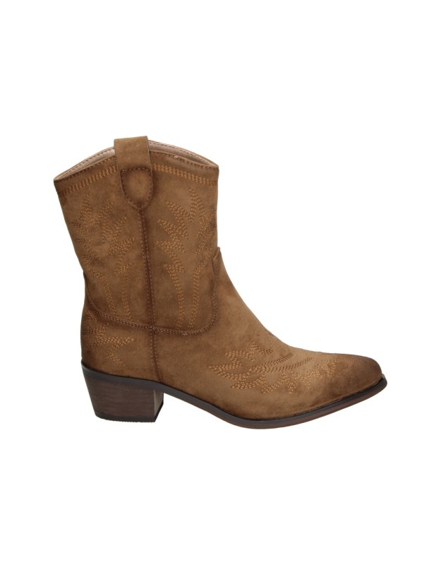 Botines Cowboy SKASUAL para Mujer en Color Marrón Camel 1423009