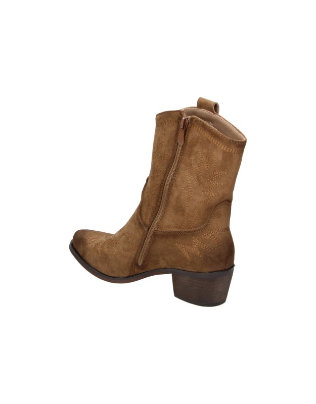 Botines Cowboy SKASUAL para Mujer en Color Marrón Camel 1423009