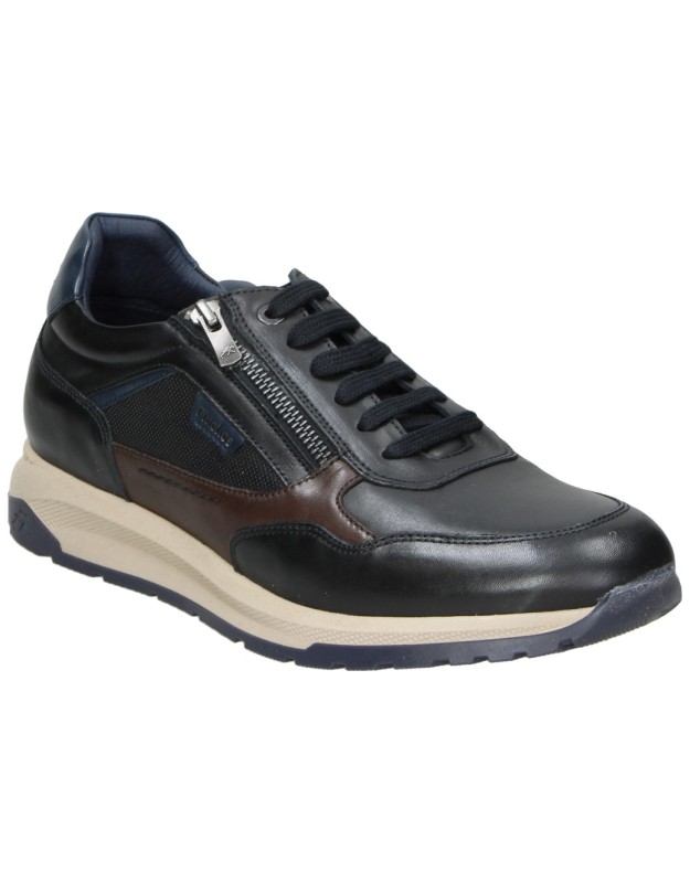 Zapatos de Piel FLUCHOS Karter para Hombre en Color Negro f2530