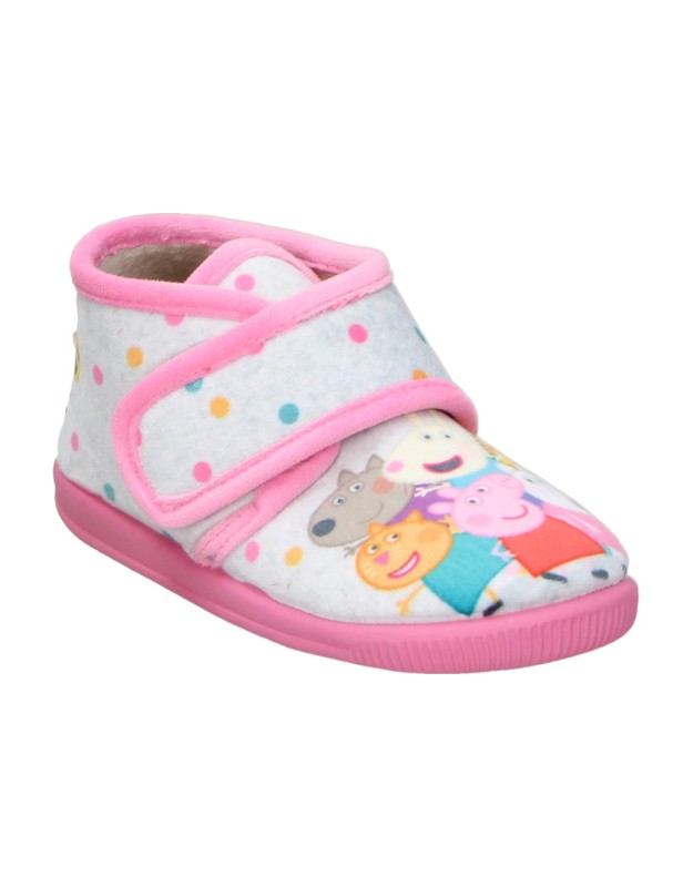 Zapatillas de casa Peppa Pig de VULCA-BICHA rosas para bebé 1082
