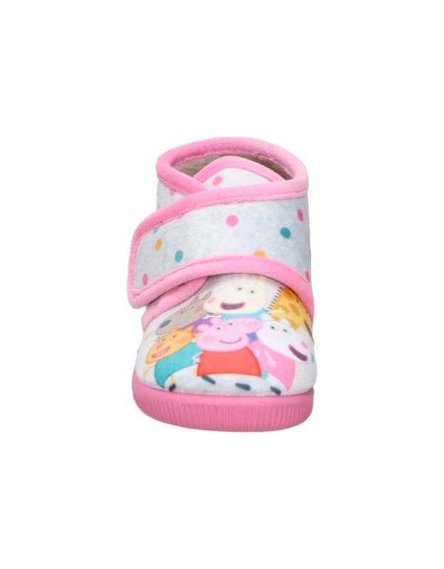 Zapatillas de casa Peppa Pig de VULCA-BICHA rosas para bebé 1082