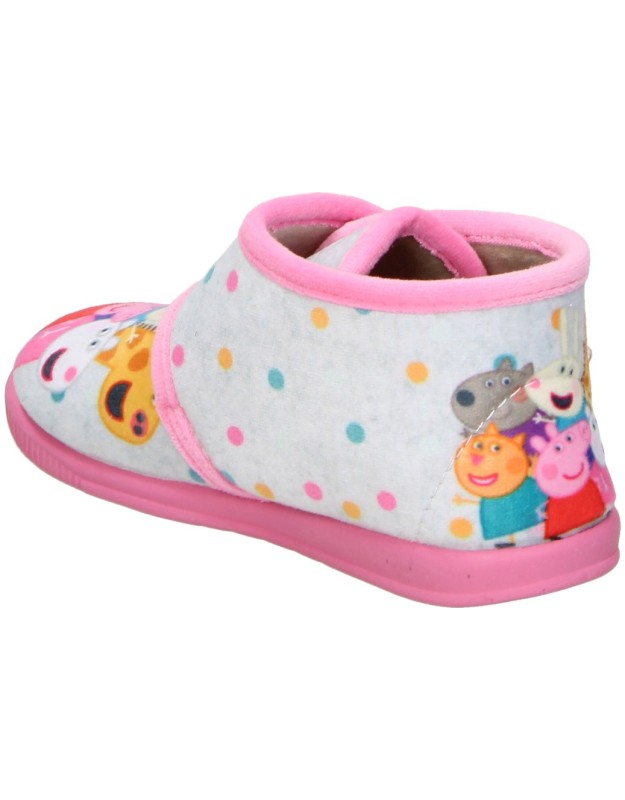 Zapatillas de casa Peppa Pig de VULCA-BICHA rosas para bebé 1082