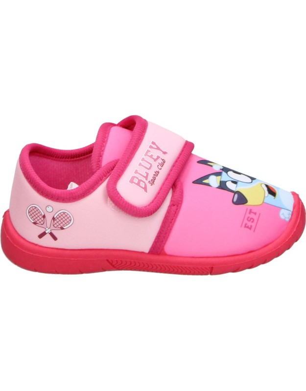 Zapatillas de casa cerradas Bluey de Leomil para Niña en Rosa BL001053