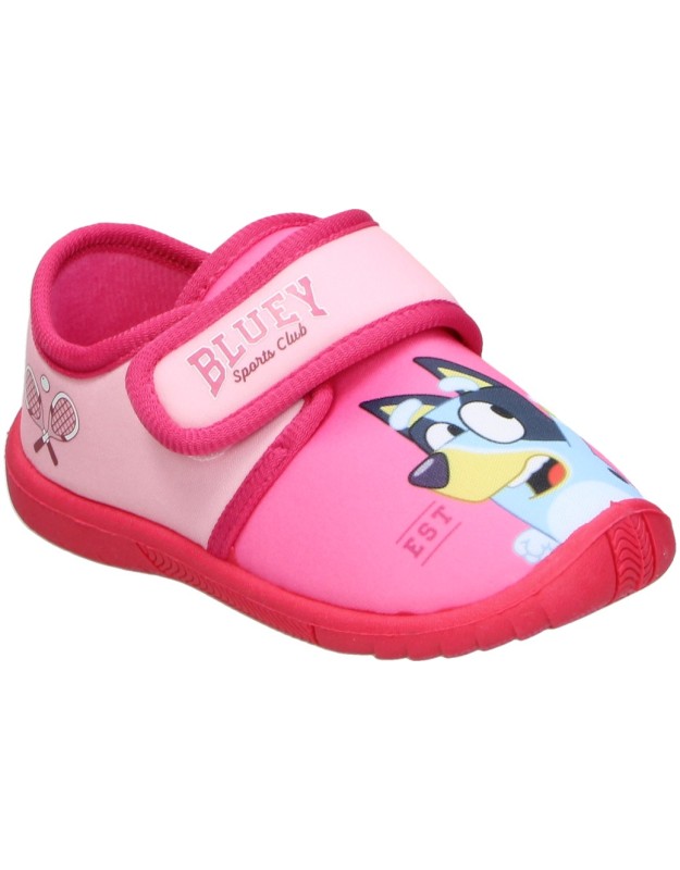 Zapatillas de casa cerradas Bluey de Leomil para Niña en Rosa BL001053