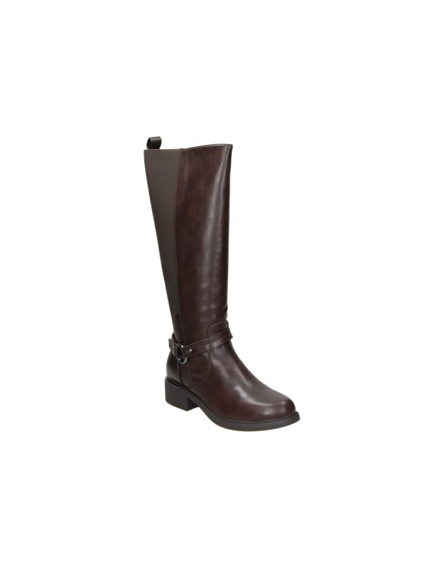 Botas altas con tacón AMARPIES azs31202 en marrón para mujer