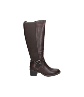 Botas altas con tacón AMARPIES azs31207 en marrón para mujer