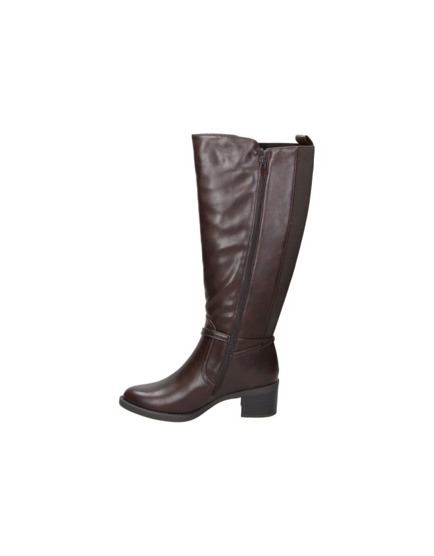 Botas altas con tacón AMARPIES azs31207 en marrón para mujer