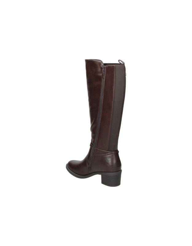 Botas altas con tacón AMARPIES azs31207 en marrón para mujer