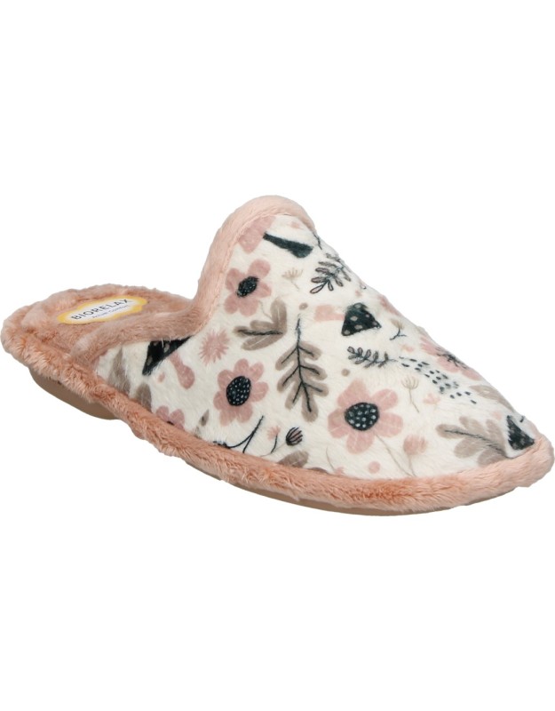 Pantuflas detalonadas COSDAM 4538 rosas para mujer