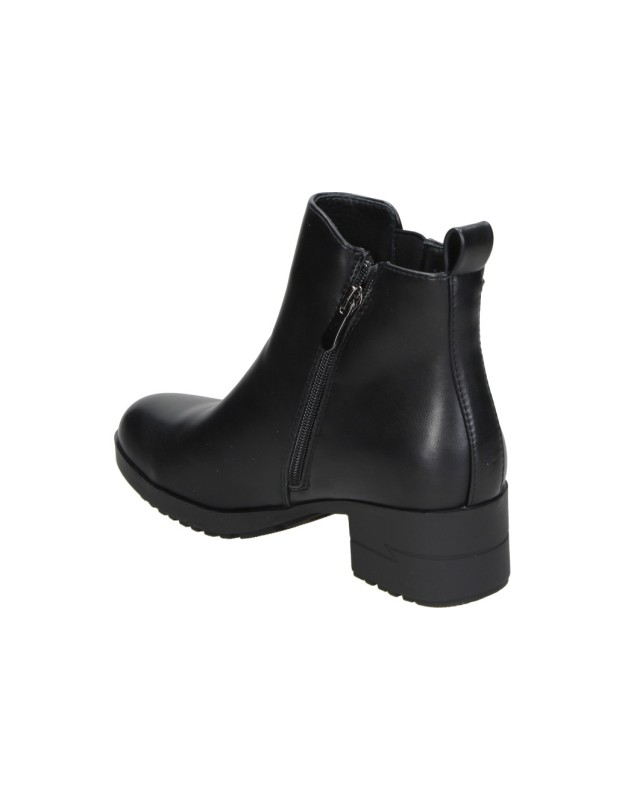 Botines de tacón con tachuelas HISPAFLEX 262038 en negro