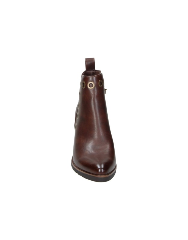 Botines con tacón alto HISPAFLEX 262008 en marrón para mujer