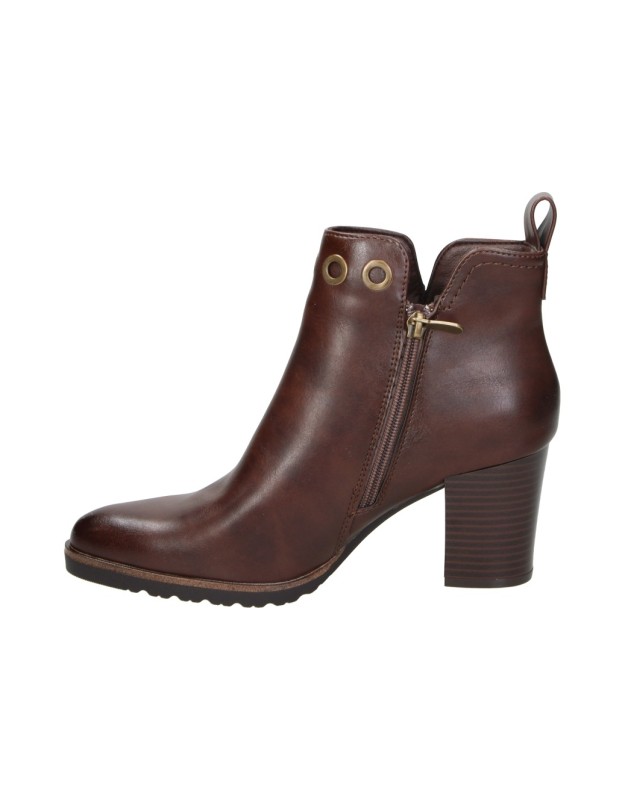 Botines con tacón alto HISPAFLEX 262008 en marrón para mujer