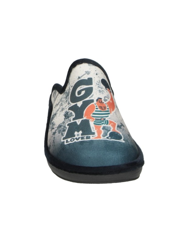 Pantuflas abiertas SALVI Gym en negro para hombre 09t4570001