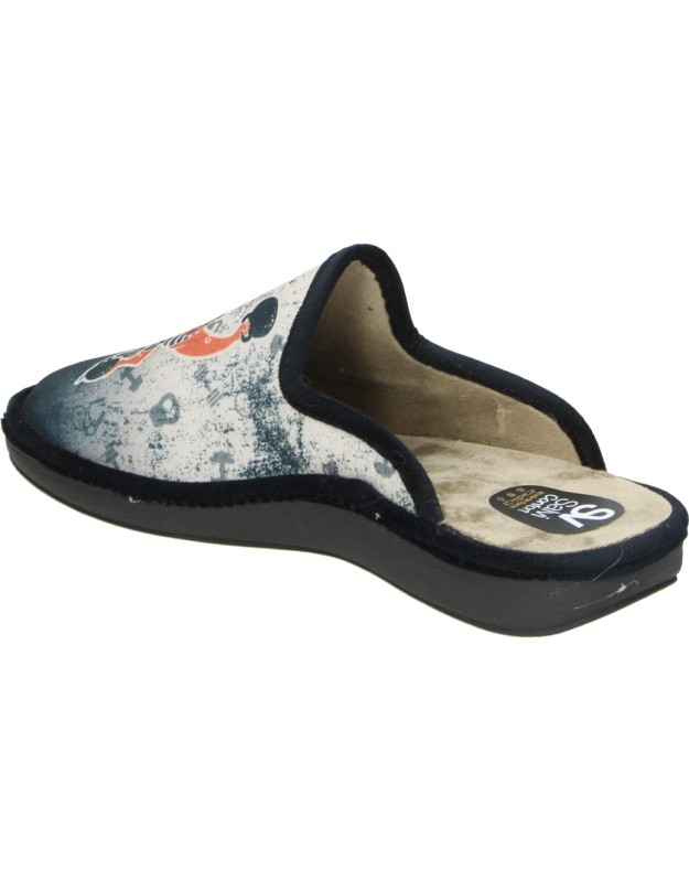 Pantuflas abiertas SALVI Gym en negro para hombre 09t4570001