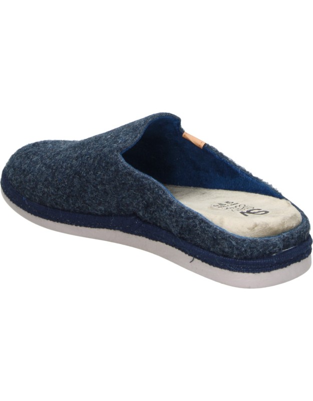 Zapatillas de casa abiertas SALVI Elfo azul marinas de hombre 47l-000