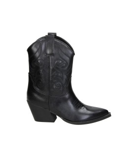 Botines cowboy con tacón SKYDIVA Cutie negros para mujer
