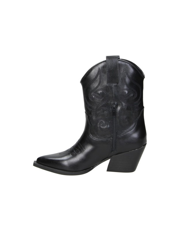 Botines cowboy con tacón SKYDIVA Cutie negros para mujer