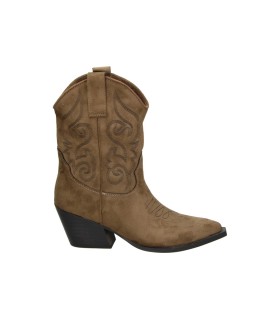 Botines cowboy con tacón SKYDIVA Cutie en camel para mujer