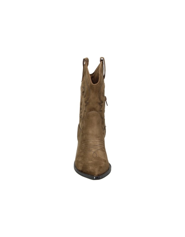 Botines cowboy con tacón SKYDIVA Cutie en camel para mujer