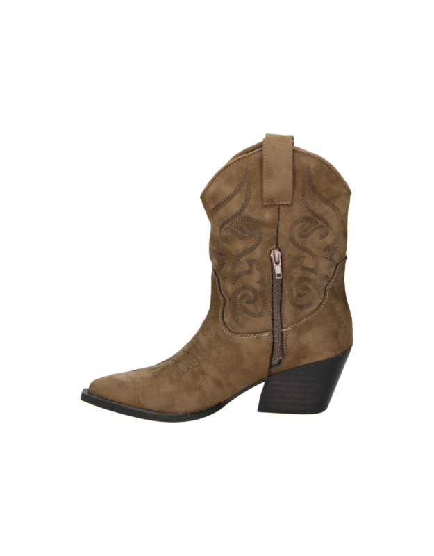 Botines cowboy con tacón SKYDIVA Cutie en camel para mujer