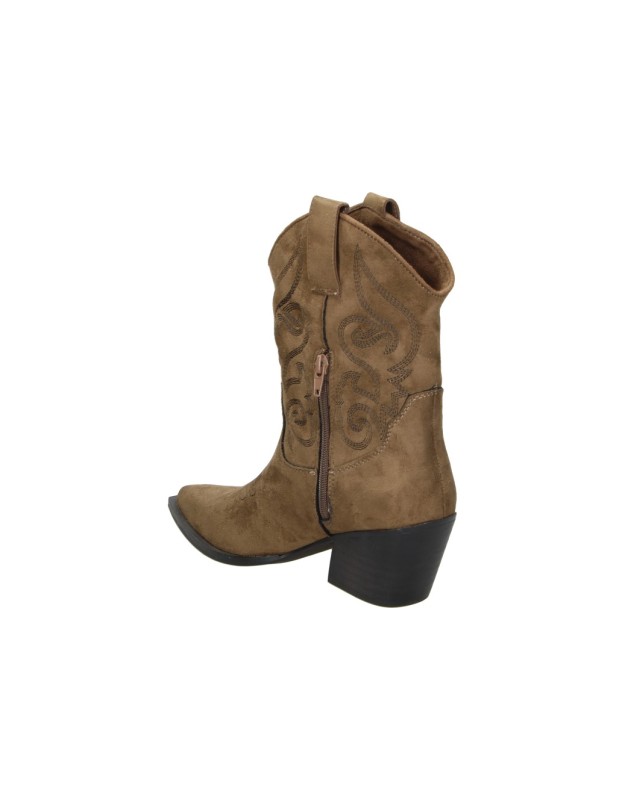 Botines cowboy con tacón SKYDIVA Cutie en camel para mujer