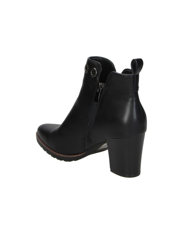 Botines con tacón alto HISPAFLEX 262008 negros para mujer