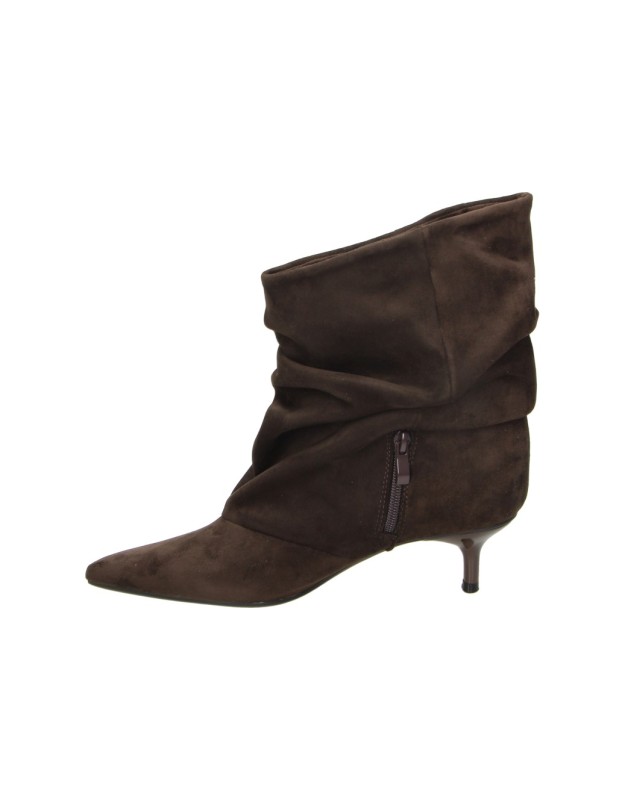 Botines de tacón SKYDIVA Savage en marrón chocolate para mujer