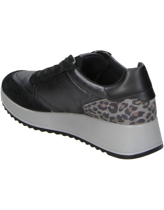 Zapatos de piel con cuña IMAC en negro para mujer 208398.7150.011