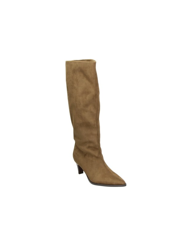 Botas altas con tacón SKYDIVA Wild en camel para mujer