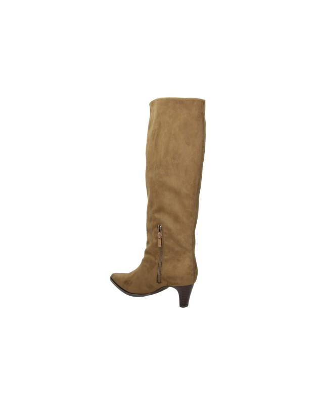 Botas altas con tacón SKYDIVA Wild en camel para mujer